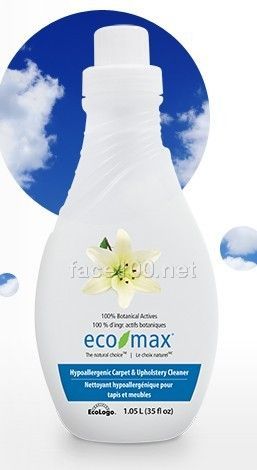 eco-max  无添加低致敏配方地毯皮革装饰品去污清洁剂