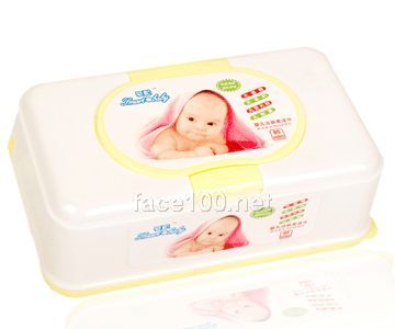 婴儿洁肤柔湿巾85（盒装）白