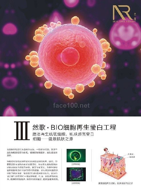 招商/加盟：然歌BIO细胞再生莹白护理