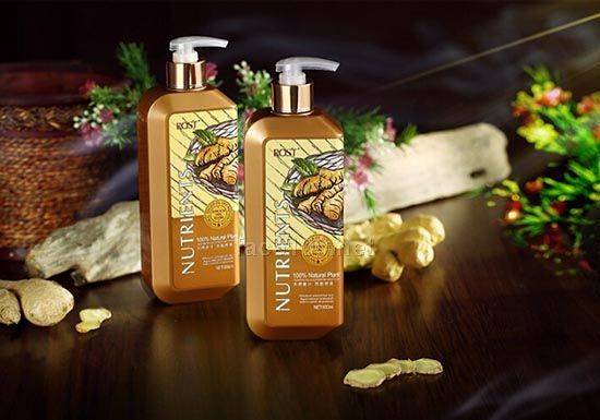 韵之堂姜汁洗发水+护发素套装_美发护发招商