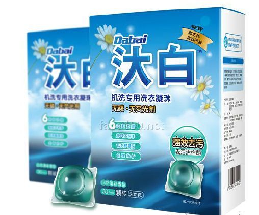 汏白洗衣凝珠无磷无荧光剂去污浓缩洗衣液代理