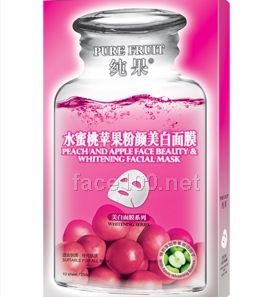 水蜜桃苹果粉颜美白面膜代理