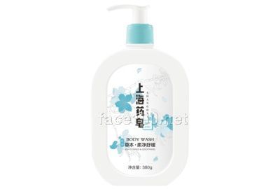 上海药皂亮肤舒缓液体香皂380克