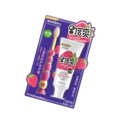 儿童防蛀护齿牙膏-成长期 香型：清新草莓