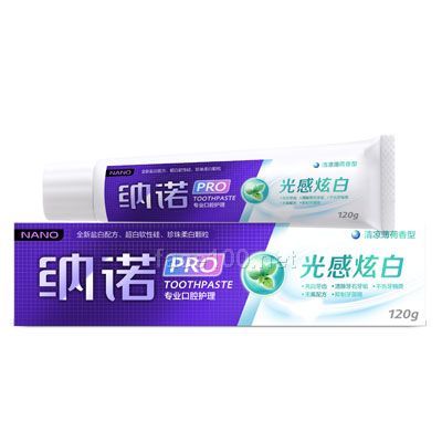 纳诺光感炫白牙膏 香型：清凉薄荷香