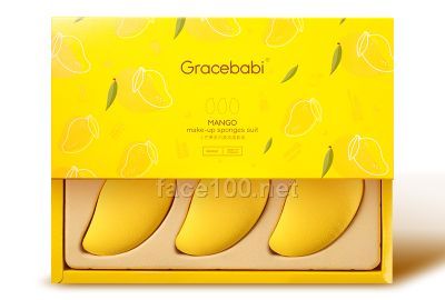 Gracebabi芒果系列美妆蛋套装